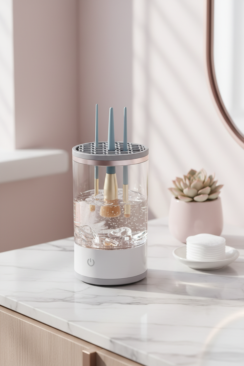 BrushCare™ – Reinigt make-up borstels diep & direct resultaat